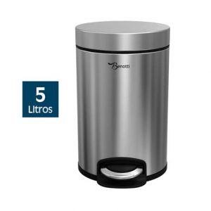 PAPELERA DE BAÑO 5 LITROS INOX BENOTTI