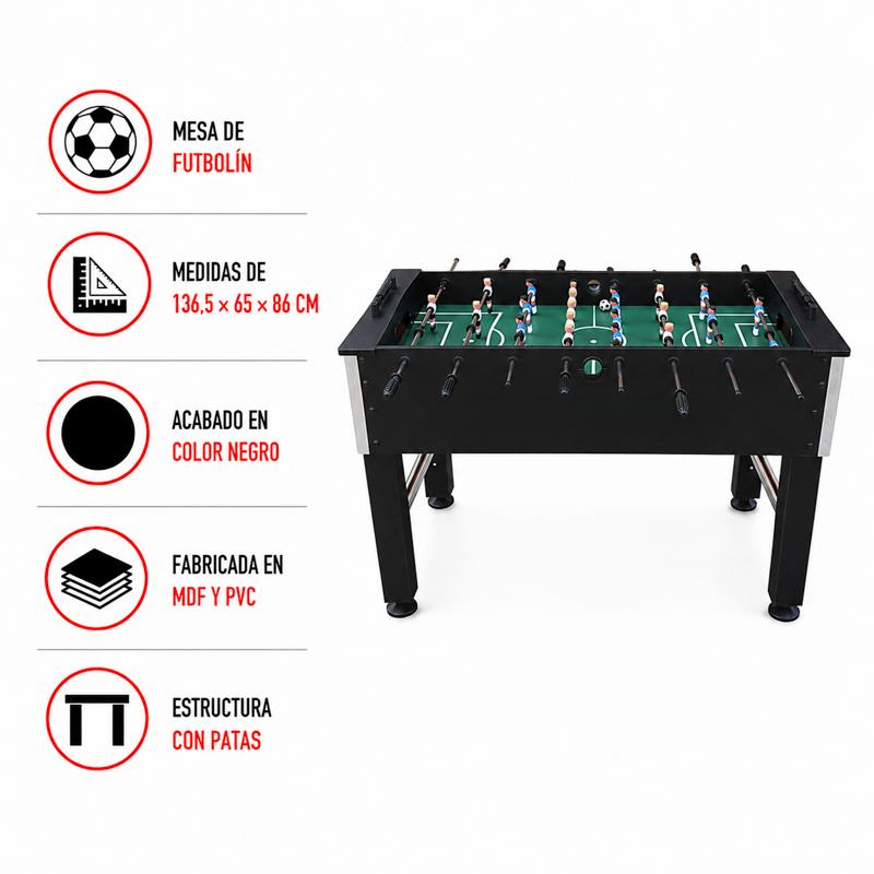 MESA DE FUTBOLIN 139.7X74.9X87.3 CM