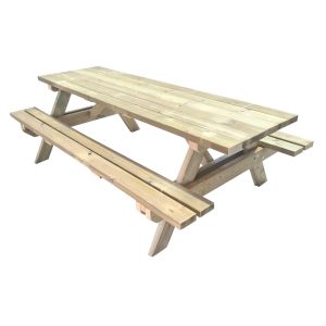 MESA DE PICNIC MASGAMES MUNICH 240 DE MADERA PARA EXTERIOR